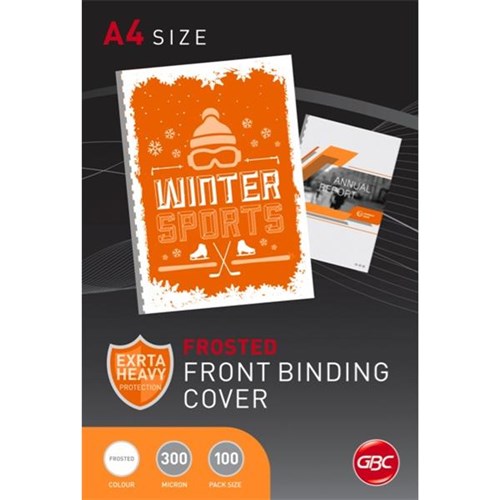 GBC Binding Covers 300 Micron A4 Frost, Pack of 100