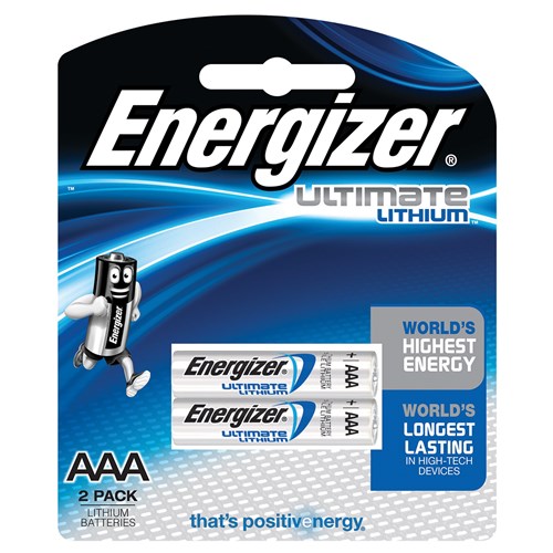 Energizer Ultimate Lithium AAA Batteries, Pack of 2