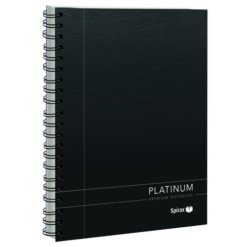 Spirax 400 A4 Platinum Notebook Black 200 Pages