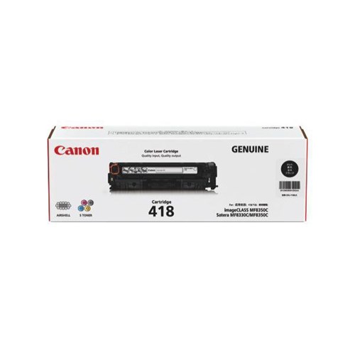 Canon CART418BK Black Laser Toner Cartridge