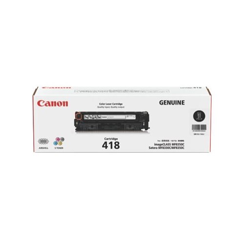 Canon CART418BK Black Laser Toner Cartridge