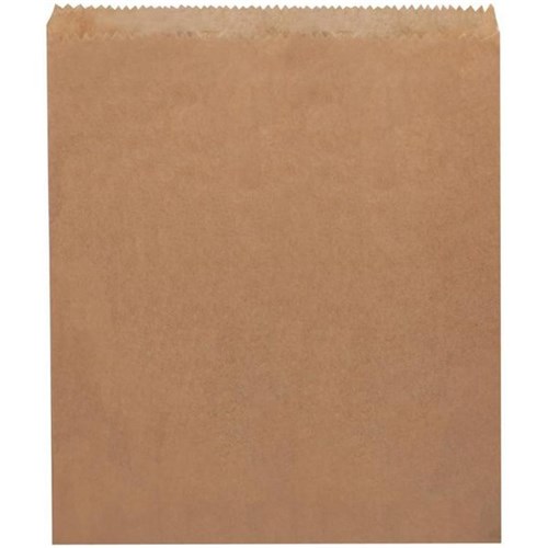 Brown Paper Bags Flat No.3 185x210mm, Pack of 1000