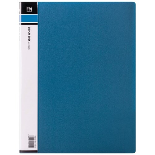 FM A4 Display Book 10 Pocket Blue