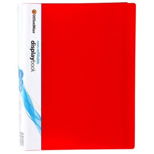 OfficeMax A4 Display Book 40 Pocket Red