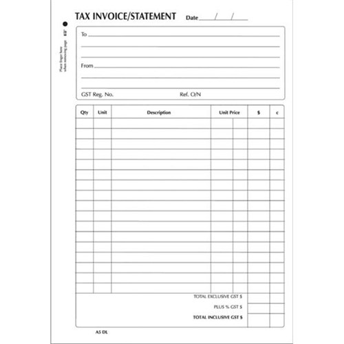 Collins A5/50DL Tax Invoice Book NCR Duplicate Set of 50 | OfficeMax NZ