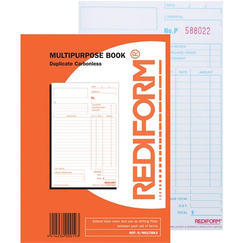 Rediform Multipurpose Book NCR Duplicate, Set of 50