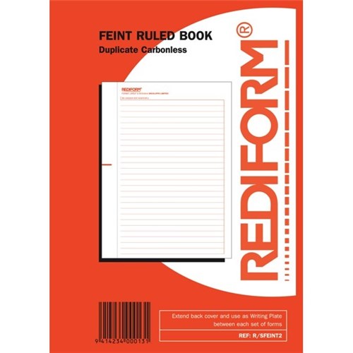 Rediform Feint Ruled Book NCR Duplicate