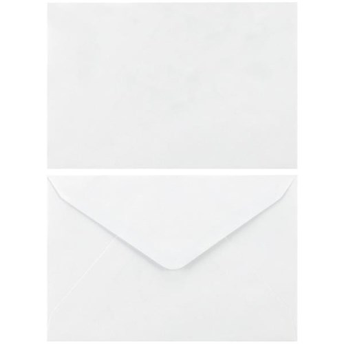 Croxley Card Envelopes 127x194mm White 133086, Box of 250