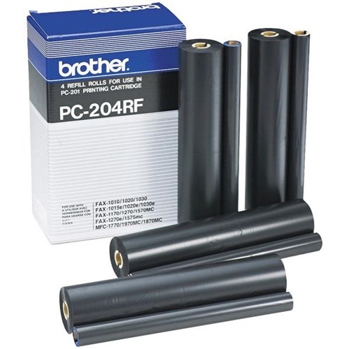 Brother PC-204RF Thermal Fax Cartridge Refills, Pack of 4