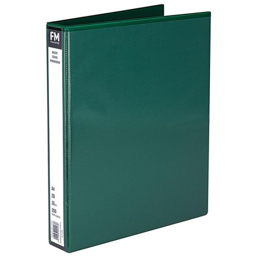 FM Overlay Ringbinder A4 26mm 2 Ring Green