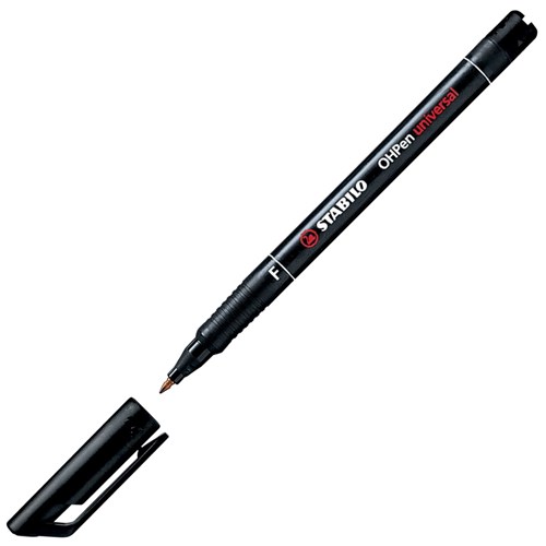Stabilo 842 OHP Black Permanent Pen Fine Tip