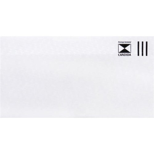 Candida DLE Postage Paid Envelopes Seal Easi White 133701, Box of 500