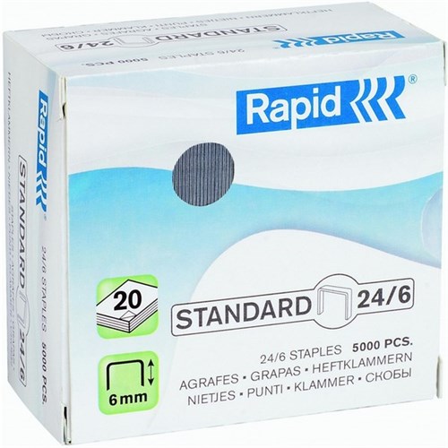 Rapid Staples 24/6 6mm, Pack of 5000