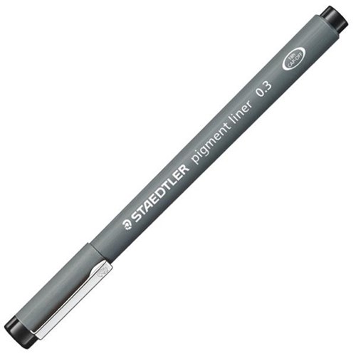 Staedtler Mars Graphic Black Pigment Liner Pen Fine Tip 0.3mm