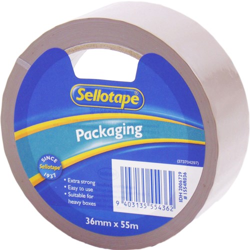 Sellotape 1554 Packaging Tape 36mm x 55m Brown