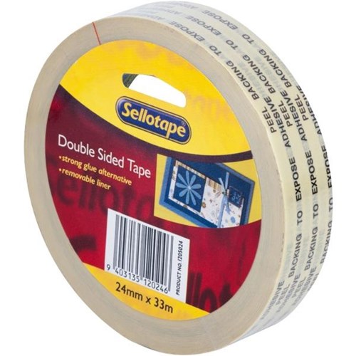 Sellotape 1205 Double Sided Tape 24mm x 33m | OfficeMax NZ