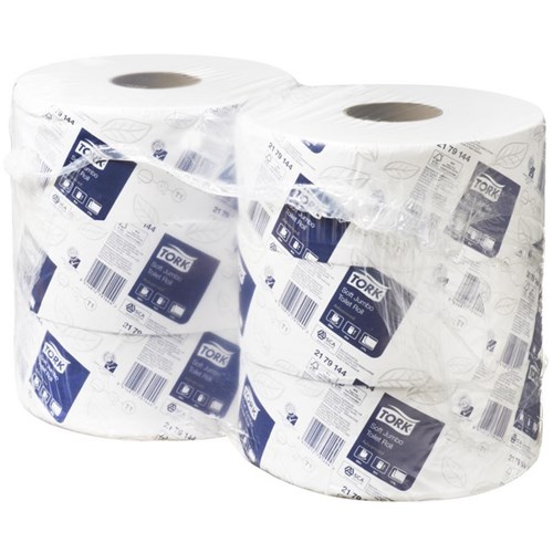 Tork T1 Advanced Jumbo Toilet Tissue 2 Ply 2179144 300m, Carton of 6