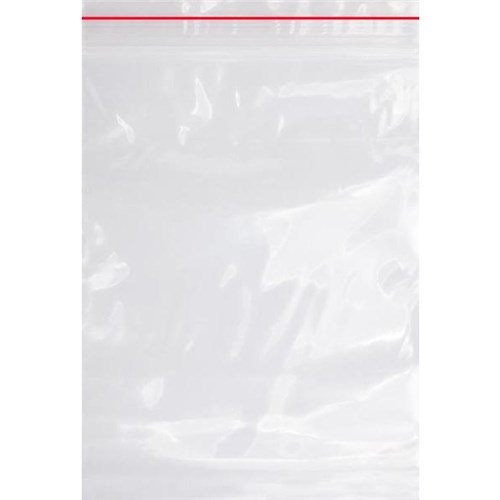 Heavy Duty Resealable Plastic Bags 130x155mm 70 Micron Clear, Pack of 50