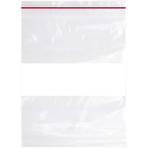 Write-On Panel Resealable Bags 100x155mm, Pack of 100