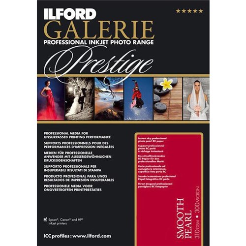 Ilford Galerie A3 310gsm Smooth Pearl Inkjet Photo Paper, Pack of 25