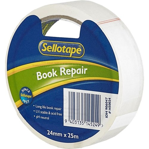 Sellotape 1450 Book Repair Tape 24mm x 25m Clear