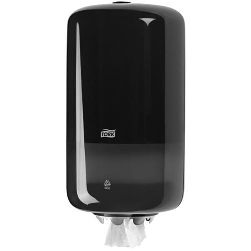 Tork M1 Mini Centrefeed Wiper Dispenser 558008 Black
