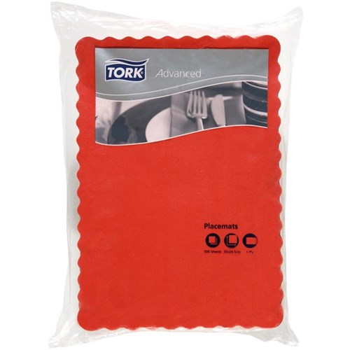 Tork Placemats 350x245mm Red, Carton of 1000