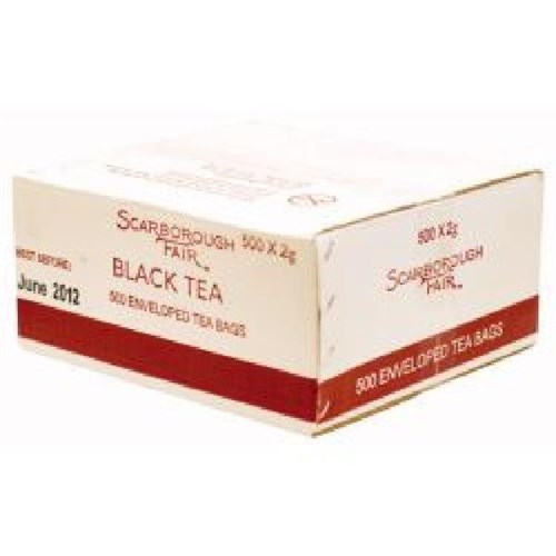 Scarborough Fair Fairtrade Black Ceylon Enveloped Tea Bags, Box of 500