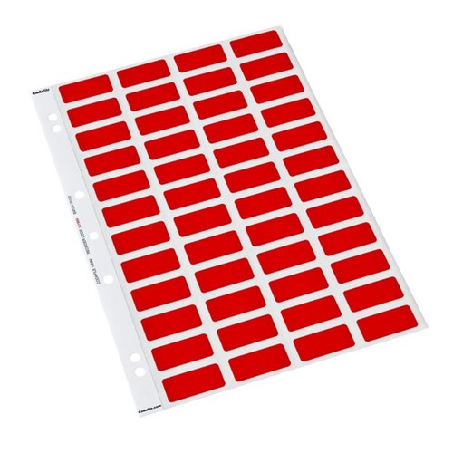 Colourfind Coloured Labels 161900 19mm Red, Sheet of 48
