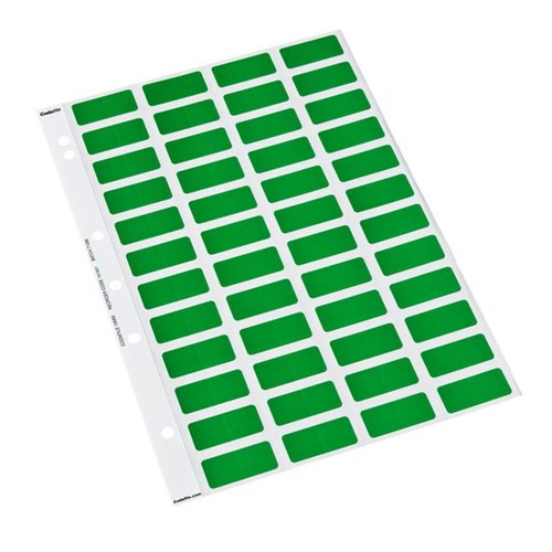 Colourfind Coloured Labels 161901 19mm Dark Green, Sheet of 48