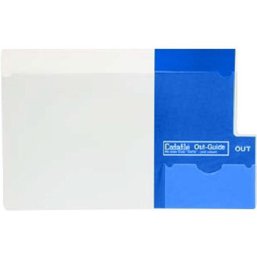 Codafile Outguide Plastic Pocket 180006 Blue End Tab