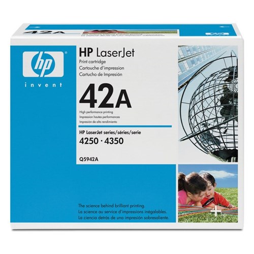 HP 42A Black Laser Toner Cartridge Q5942A