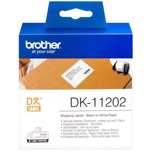 Brother Shipping Labels DK-11202 62x100mm White, Roll of 300