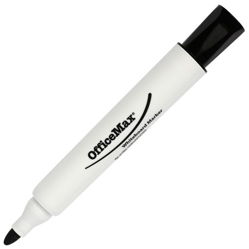 OfficeMax Black Whiteboard Marker Bullet Tip