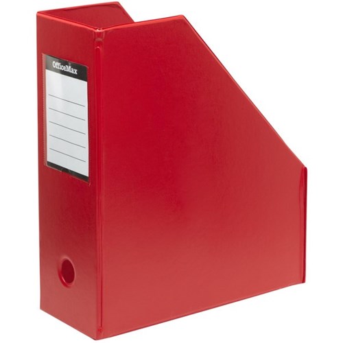 OfficeMax PVC Magazine File Holder Large Red