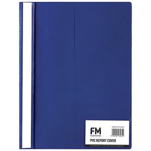 FM Clear Report Cover A4 Blue