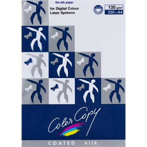 Color Copy A4 135gsm White Silk Laser Paper, Pack of 250