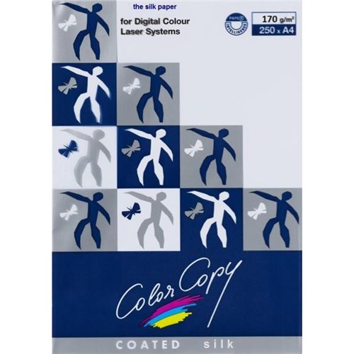 Color Copy A4 170gsm White Silk Laser Paper, Pack of 250