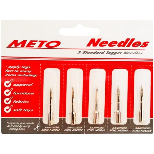 Meto Tagger Gun Replacement Needles Standard Size, Pack of 5