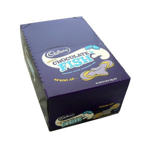 Cadbury Chocolate Fish 20g, Box of 42