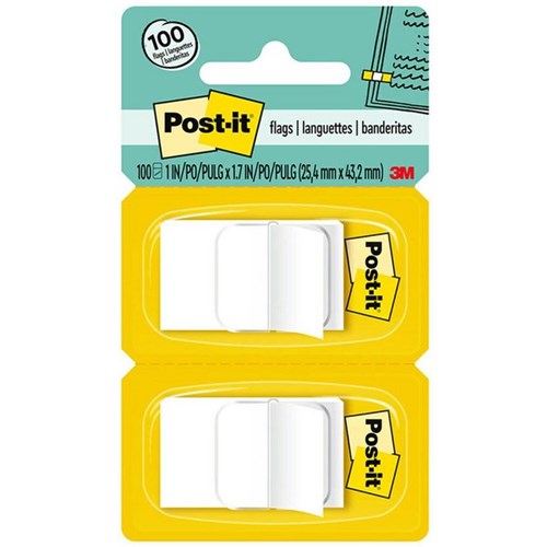 Post-it® Flags 680-6 White, Pack of 100