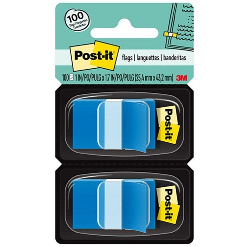 Post-it® Flags 680-2 Blue, Pack of 100