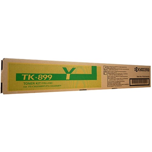 Kyocera TK-899Y Yellow Laser Toner Cartridge