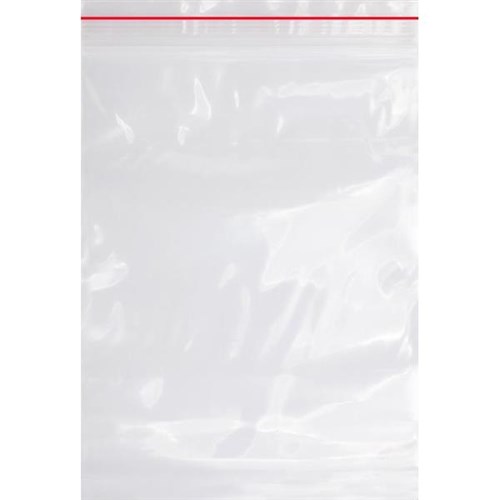 Heavy Duty Resealable Plastic Bags 75x130mm, Pack of 50
