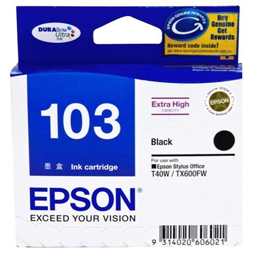 Epson T103 Black Ink Cartridge High Yield C13T103192