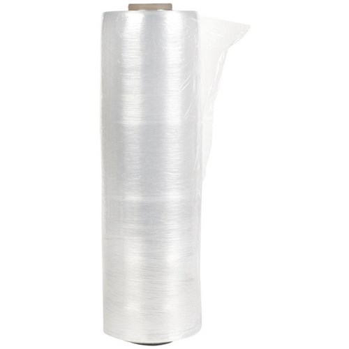 Pre-Stretched EXSSD450A Hand Pallet Wrap 450mm x 500m 8 Micron Clear