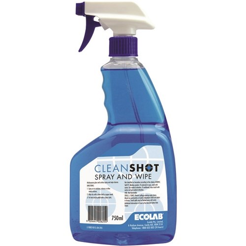 Ecolab Cleanshot Spray And Wipe Spray 750ml