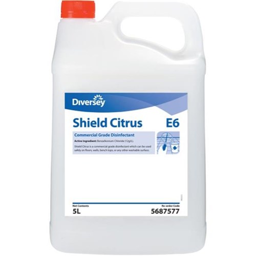 Diversey E6 Shield Citrus Disinfectant 5L