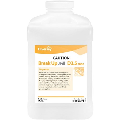 Diversey Break Up JFill Concentrate Degreaser 2.5L