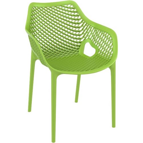 Oxygen Outdoor Cafe Chair With Arms Green